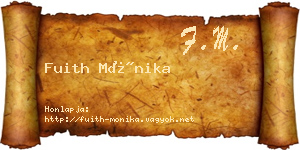 Fuith Mónika névjegykártya