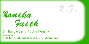 monika fuith business card